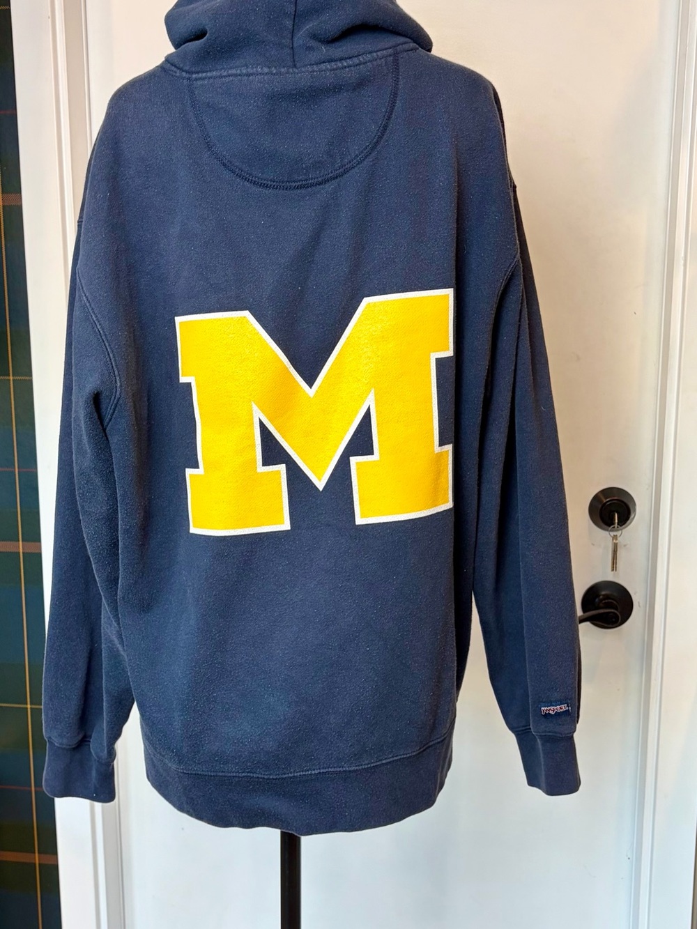 Jansport VTG University of Michigan Navy Zip-Up Hoodie, Men’s L, GUC - Picture 5 of 8